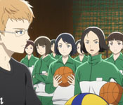 Kimichika practicing volleyball